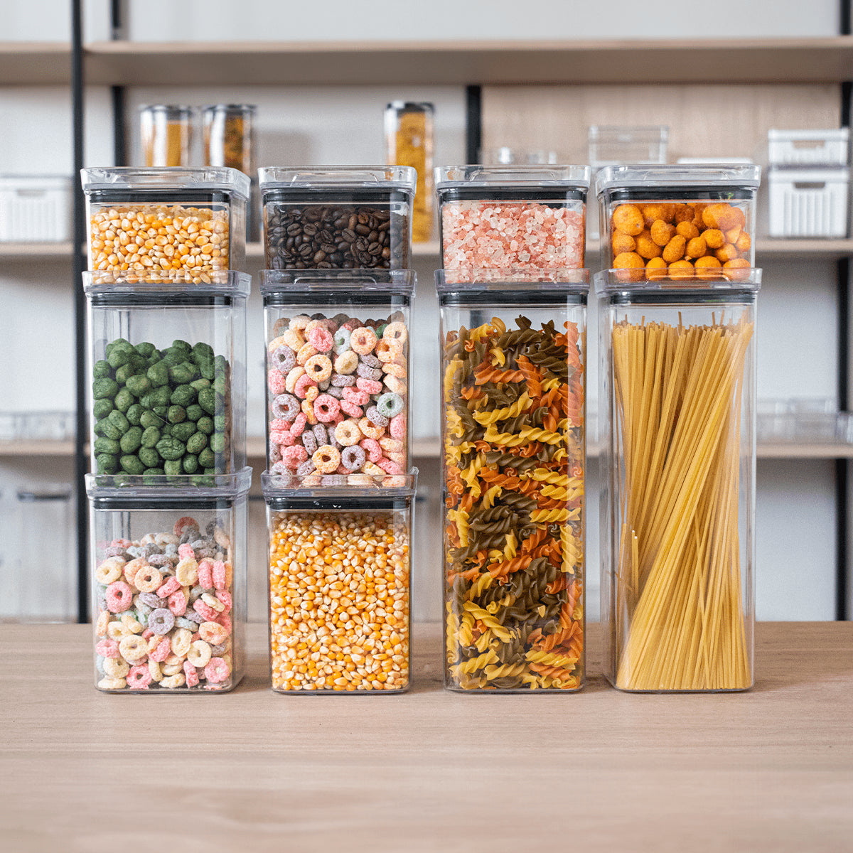 Kit 10 Porta Mantimentos Hermetico, Pote Para Alimentos