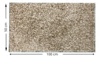 1 Tapete Banheiro Antiderrapante Absorvente 50x100 Oa Cl Mbg Cor MESCLA BEGE Marfim Nude
