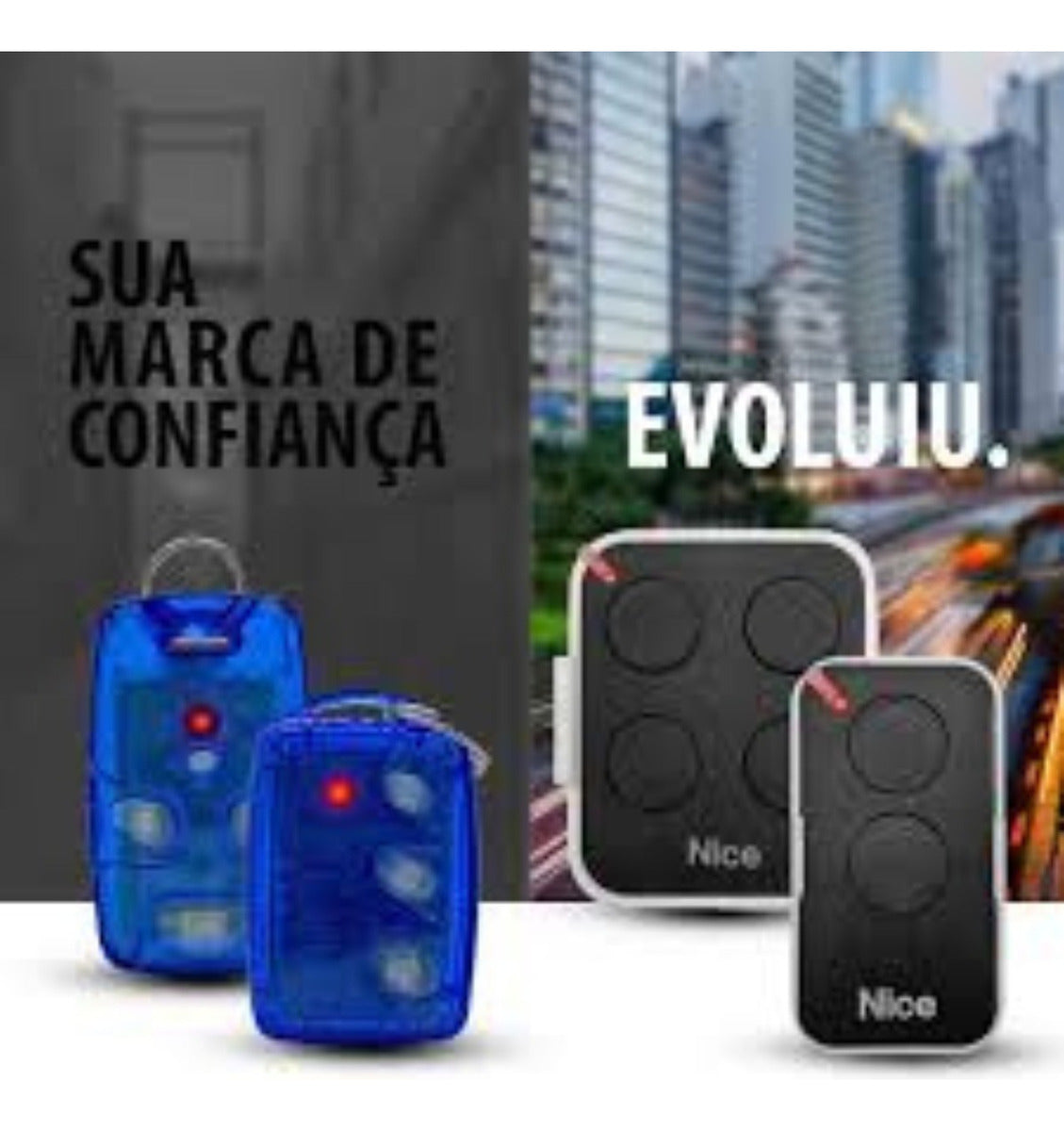 Controle Nice Era Inti Portão Linear Peccinin Remoto 433,92