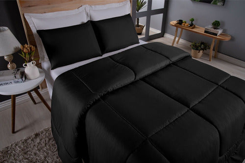 Edredom Queen Percal 400 Fios Grosso Super Casal Hotel Size