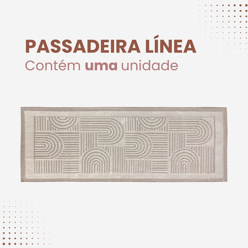 Tapete Passadeira 0,50x1,40m Línea Tear Decorativo Cozinha