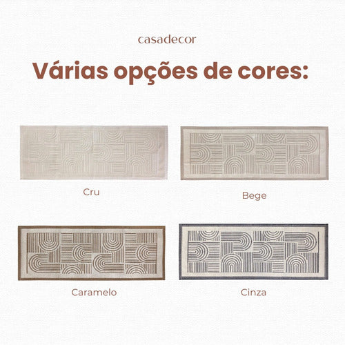 Tapete Passadeira 0,50x1,40m Línea Tear Decorativo Cozinha