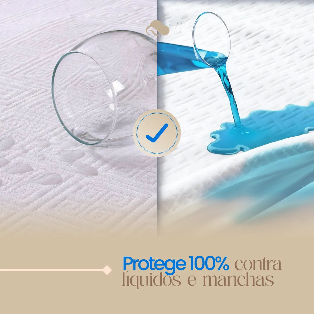 Kit Família - Protetores de Colchão Impermeáveis Premium + Fronhas Impermeáveis - Super Silencioso
